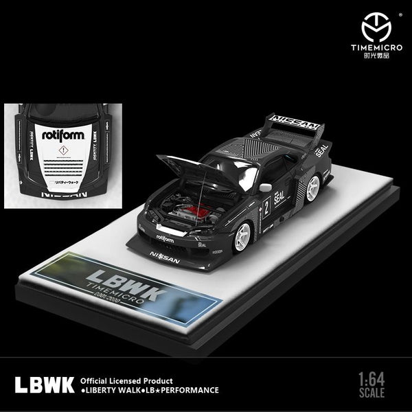 PREORDER TIME MICRO 1/64 LBWK S15 Black Latte (Approx. Release Date: DEC 2023 and subject to the manufacturer's final decision)