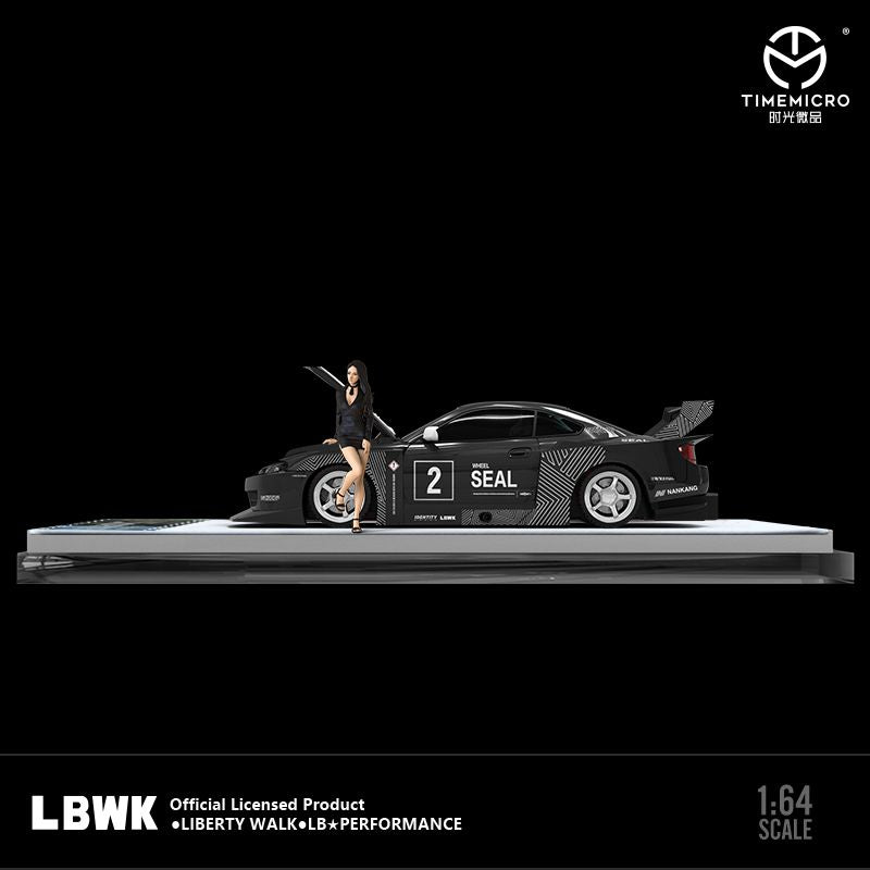 TIME MICRO 1/64LBWK S15 Black Latte with Figurine