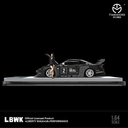 TIME MICRO 1/64LBWK S15 Black Latte with Figurine
