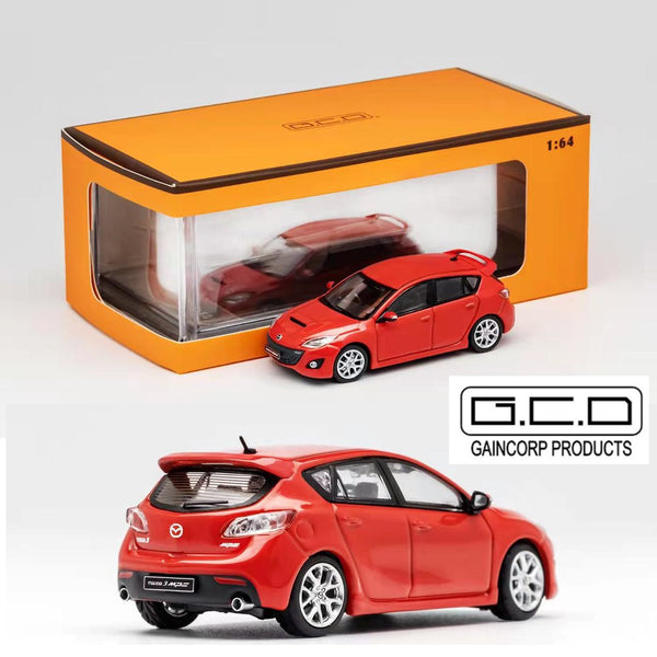 GCD 1/64 Mazda3 MPS - Red LHD KS-043-252