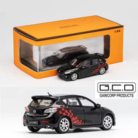 GCD 1/64 Mazda3 MPS - Black/Red Latte Flower LHD KS-043-253