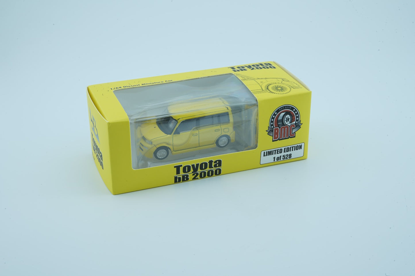 BM Creations x Tokyo Station 1/64 Toyota 2000 BB Yellow LHD Exclusive Edition