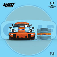 TIME MICRO x GDO Q Version RWB 993 GULF with Oil Cans