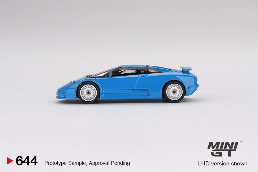 MINI GT 1/64 Bugatti EB110 GT Blu Bugatti LHD MGT00644-L