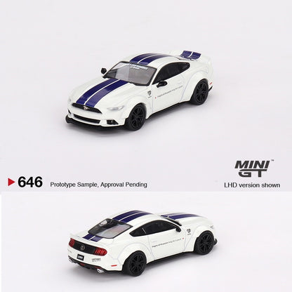 MINI GT 1/64 Ford Mustang GT LB-WORKS White LHD MGT00646-L