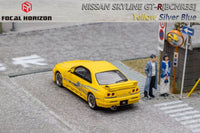 FOCAL HORIZON 1/64 Nissan Skyline GT-R BCNR33 Yellow