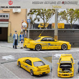 FOCAL HORIZON 1/64 Nissan Skyline GT-R BCNR33 Yellow