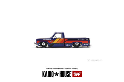 MINI GT x Kaido 1/64 Chevrolet Silverado KAIDO WORKS V2 KHMG099