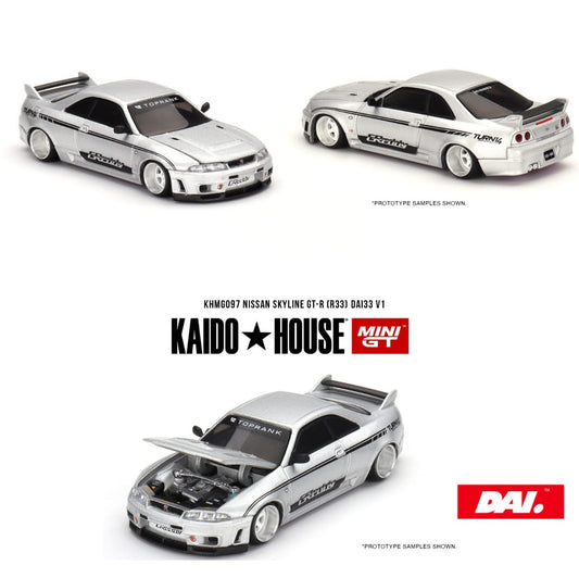 MINI GT x Kaido 1/64 Nissan Skyline GT-R (R33) DAI33 V1 KHMG097