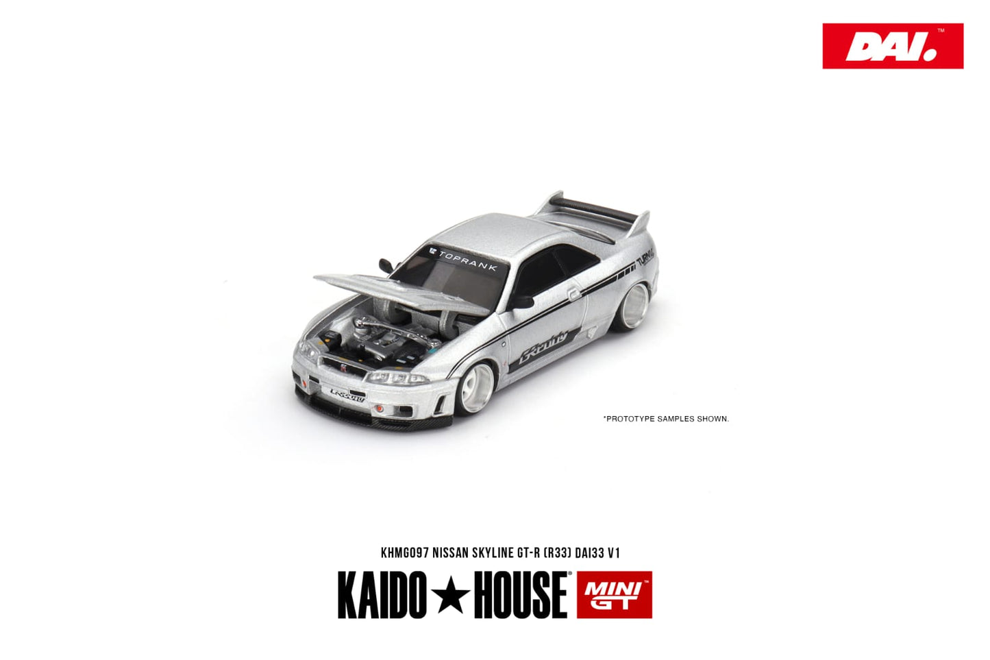 MINI GT x Kaido 1/64 Nissan Skyline GT-R (R33) DAI33 V1 KHMG097
