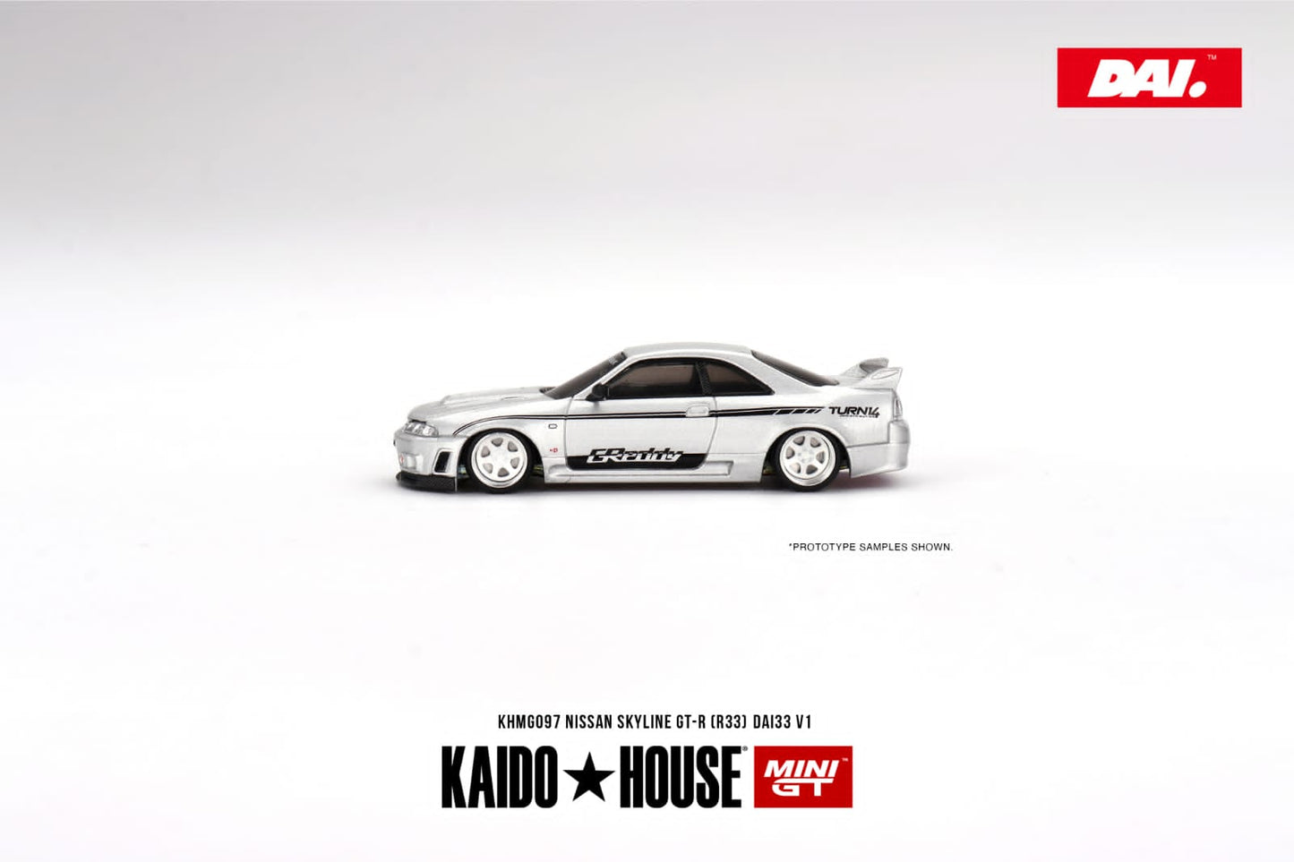 MINI GT x Kaido 1/64 Nissan Skyline GT-R (R33) DAI33 V1 KHMG097