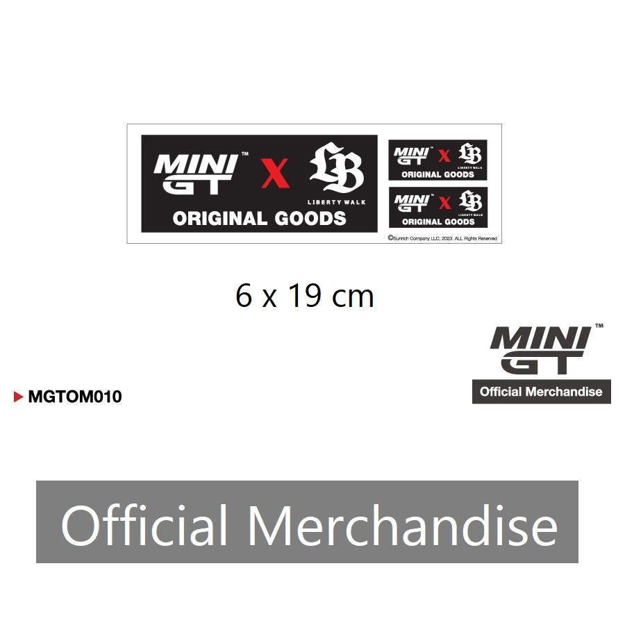 PREORDER MINI GT x LB Original Good Sticker (6 x 19cm) MGTOM010 (Approx. Release Date : NOV 2023 subject to manufacturer's final decision)