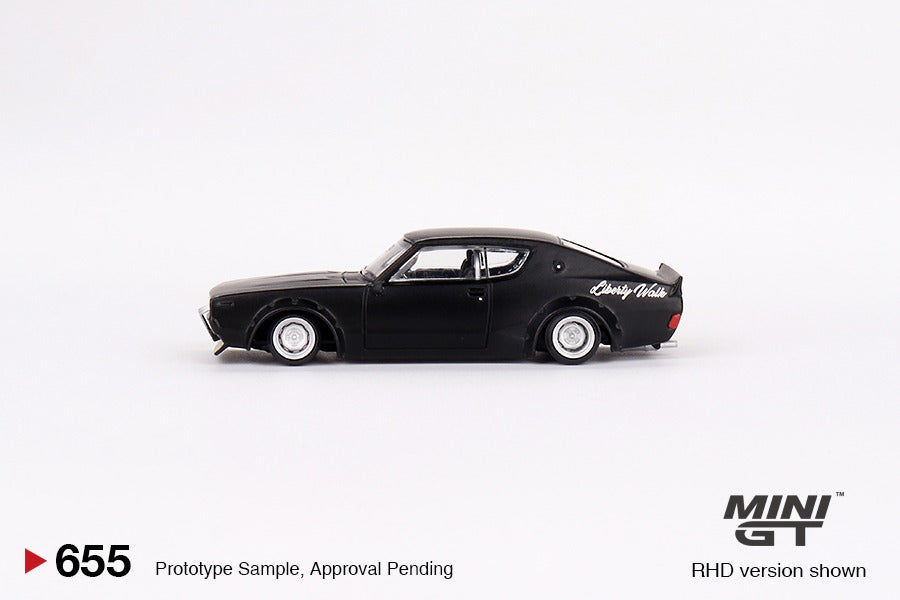 MINI GT 1/64 Nissan Skyline Kenmeri Liberty Walk Matt Black