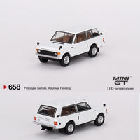 PREORDER MINI GT 1/64 Range Rover Davos White LHD MGT00658-L (Approx. Release Date : Q1 2024 subject to manufacturer's final decision)