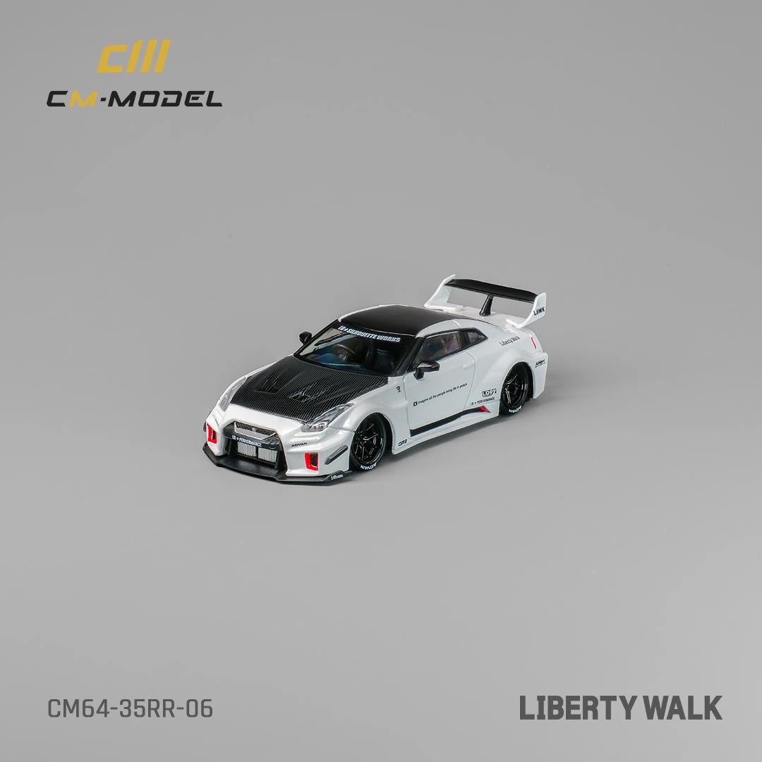 CM MODEL 1/64 Nissan LBWK 35GT-RR White carbon fiber CM64-35RR-06