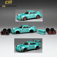 CM MODEL 1/64 964 Widebody Tiffany CM64-964-11