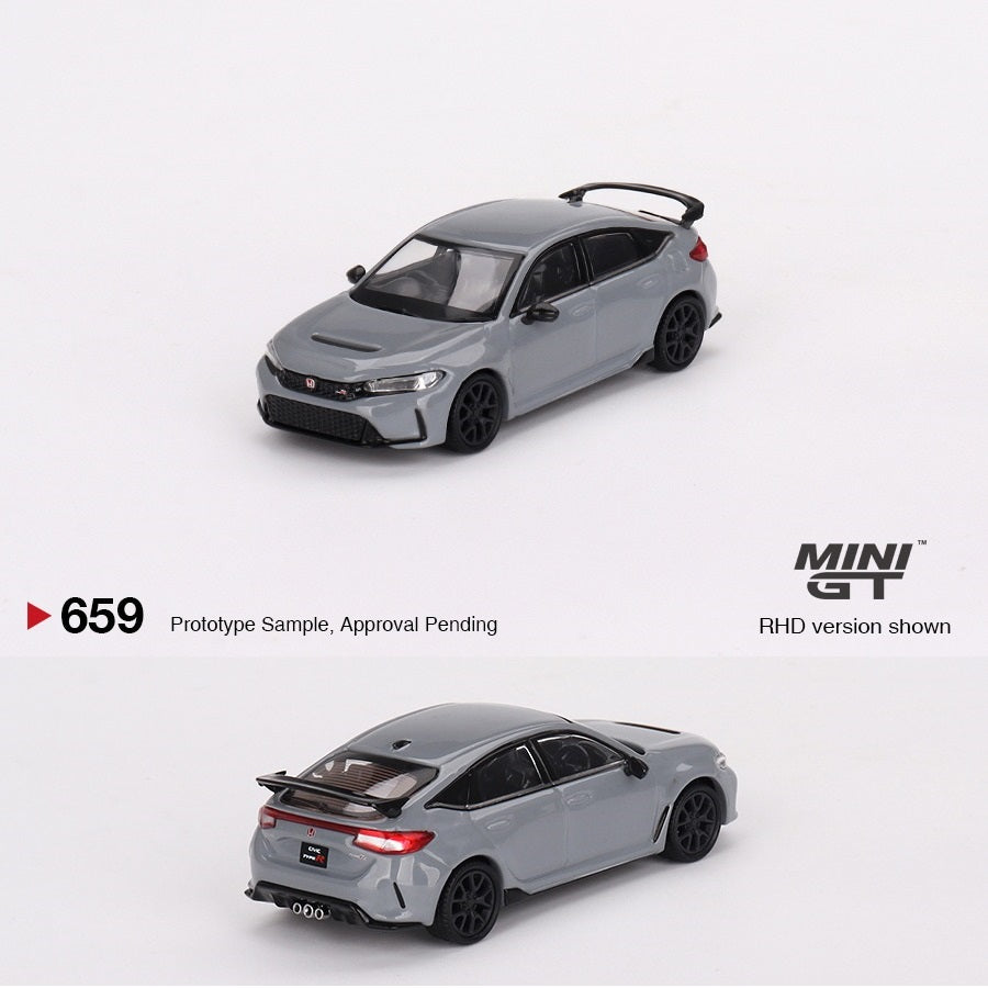 MINI GT 1/64 Honda Civic Type R Sonic Gray Pearl 2023 MGT00659-L