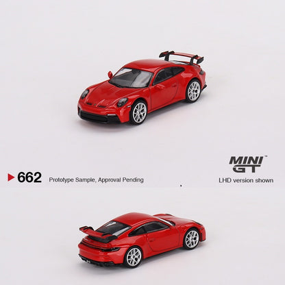 MINI GT 1/64 Porsche 911 (992) GT3 Guards Red MGT00662-L