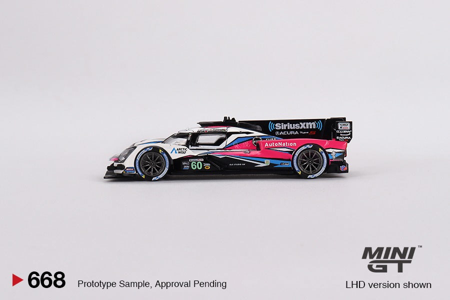 MINI GT 1/64 Acura ARX-06 GTP #60 Meyer Shank Racing 2023 IMSA Daytona 24 Hrs Winner MGT00668-L