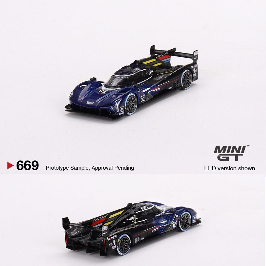MINI GT 1/64 Cadillac V-Series.R #02 Cadillac Racing 2023 IMSA Daytona 24 Hrs MGT00669-L