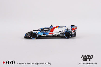 MINI GT 1/64 BMW M Hybrid V8 GTP #24 BMW M Team RLL 2023 IMSA Daytona 24 Hrs MGT00670-L