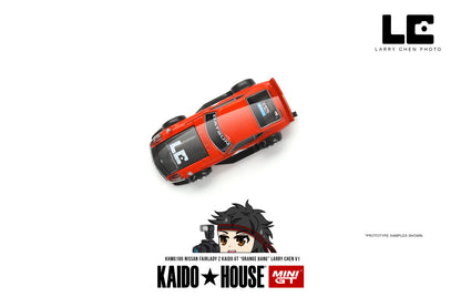MINI GT x Kaido House 1/64 Nissan Fairlady Z Kaido GT "ORANGE BANG" Larry Chen V1 KHMG100