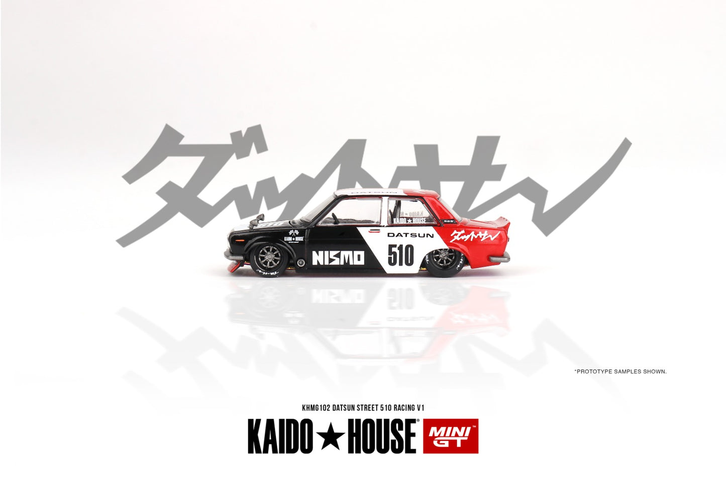 MINI GT x Kaido House 1/64 Datsun Street 510 Racing V1 KHMG102