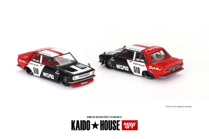 MINI GT x Kaido House 1/64 Datsun Street 510 Racing V1 KHMG102