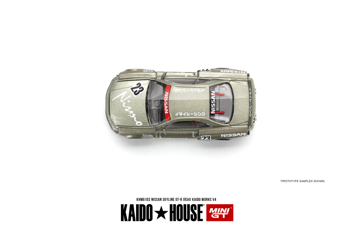 MINI GT x Kaido House 1/64 Nissan Skyline GT-R (R34) Kaido Works V4 KHMG103