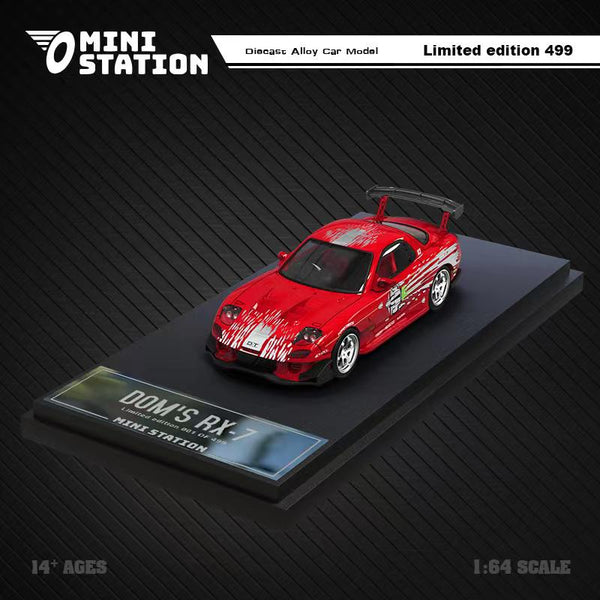 MINI STATION 1/64 Fast & Furious Dom's RX-7