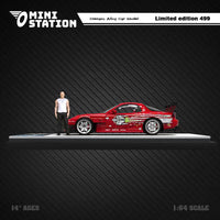 MINI STATION 1/64 Fast & Furious Dom's RX-7 with Figurine