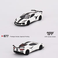 MINI GT 1/64 Chevrolet Corvette Z06 2023 Arctic White LHD MGT00677-L