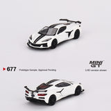 MINI GT 1/64 Chevrolet Corvette Z06 2023 Arctic White LHD MGT00677-L