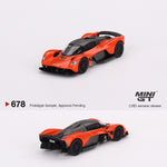 PREORDER MINI GT 1/64 Aston Martin Valkyrie Maximum Orange MGT00678-L (Approx. Release Date : MARCH 2024 subject to manufacturer's final decision)