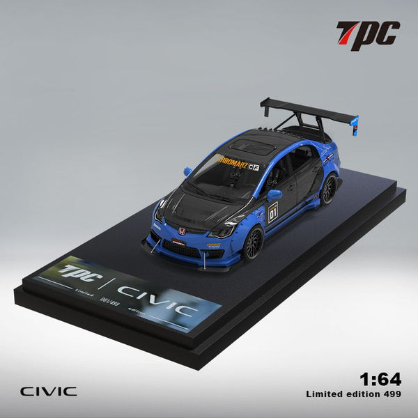 PREORDER TPC 1/64 Honda Civic FD2 Modified Blue (Approx. Release Date : DEC 2023 subject to the manufacturer's final decision)