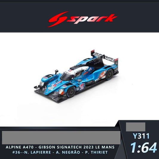 Sparky 1/64 Alpine A470 - Gibson No.36 Signatech Alpine Matmut Winner LMP2 class 24H Le Mans 2019 N. Lapierre - A. Negrão - P. Thiriet Y311
