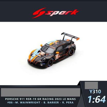 Sparky 1/64 Porsche 911 RSR - 19 No.86 GR RACING 3rd LM GTE AM class Le Mans 24H 2023 M. Wainwright - B. Barker - R. Pera Y310 (Approx. Release Date : MARCH 2024 subject to the manufacturer's final decision)