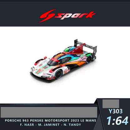 Sparky 1/64 Porsche 963 No.75 PORSCHE PENSKE MOTORSPORT Le Mans 24H 2023 F. Nasr - M. Jaminet - N. Tandy Y303