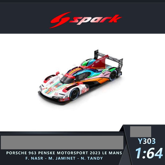 Sparky 1/64 Porsche 963 No.75 PORSCHE PENSKE MOTORSPORT Le Mans 24H 2023 F. Nasr - M. Jaminet - N. Tandy Y303