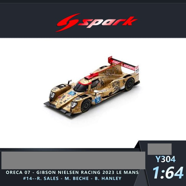 PREORDER Sparky 1/64 Oreca 07 - Gibson No.14 NIELSEN RACING Le Mans 24H  2023 R. Sales - M. Beche - B. Hanley Y304 (Approx. Release Date : MARCH  2024 