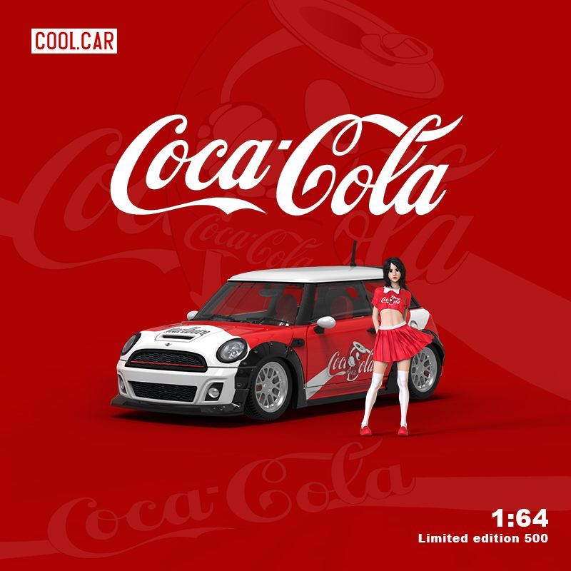 CoolCar 1/64 Coca Cola Mini Cooper with Figurine – Tokyo Station