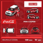 CoolCar 1/64 Coca Cola Mini Cooper with Figurine