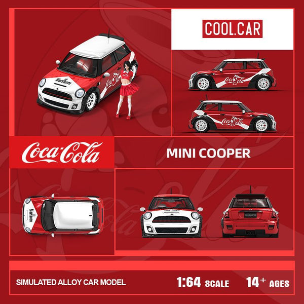 CoolCar 1/64 Coca Cola Mini Cooper with Figurine – Tokyo Station