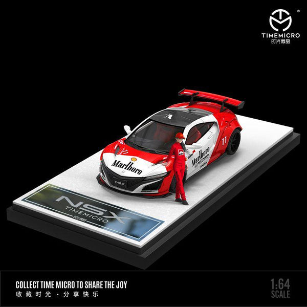 TIME MICRO 1/64 NSX RED with Figurine TM641617-1
