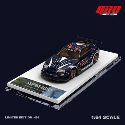 TIME MICRO x GDO Hunter 1/64 SUPRA A80Z NFS Black list #13 VIC Navy Blue GDO644420