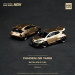 PREORDER POPRACE 1/64 PANDEM GR YARIS SATIN GOLD PR640041 (Approx. Release Date: Q1 2024 and subject to the manufacturer's final decision)