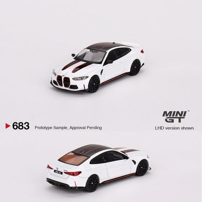 MINI GT 1/64 BMW M4 CSL Alpine White MGT00683-L