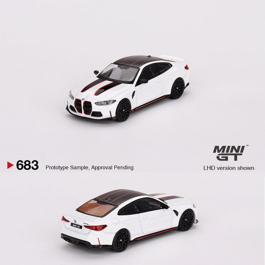 MINI GT 1/64 BMW M4 CSL Alpine White MGT00683-L