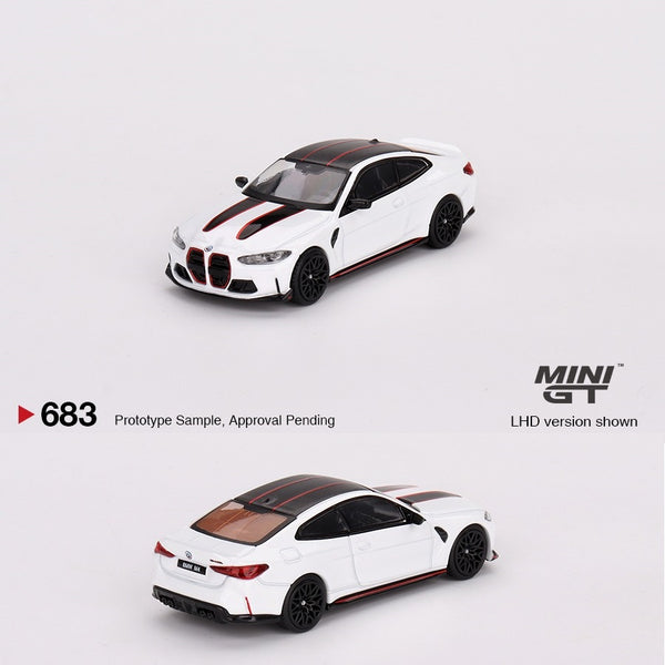 PREORDER MINI GT 1/64 BMW M4 CSL Alpine White MGT00683-L (Approx. Release Date : MARCH 2024 subject to manufacturer's final decision)