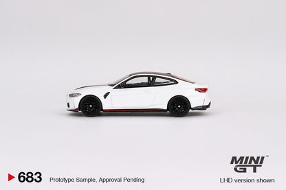 MINI GT 1/64 BMW M4 CSL Alpine White MGT00683-L